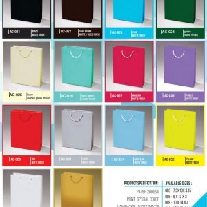 Paper bags colour